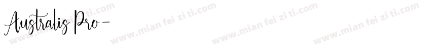 Australis Pro字体转换